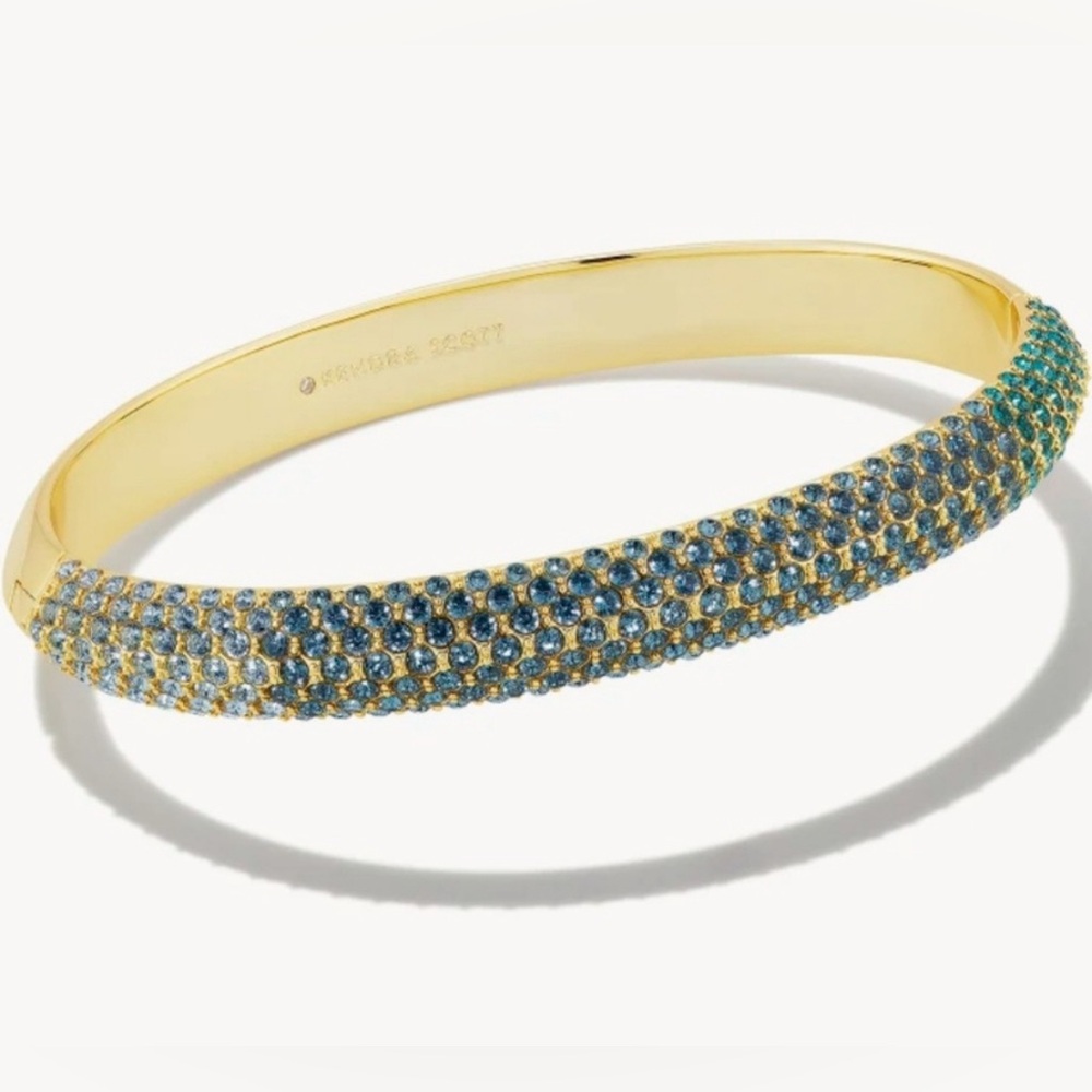 Kendra Scott Gold and Blue Pave Bracelet